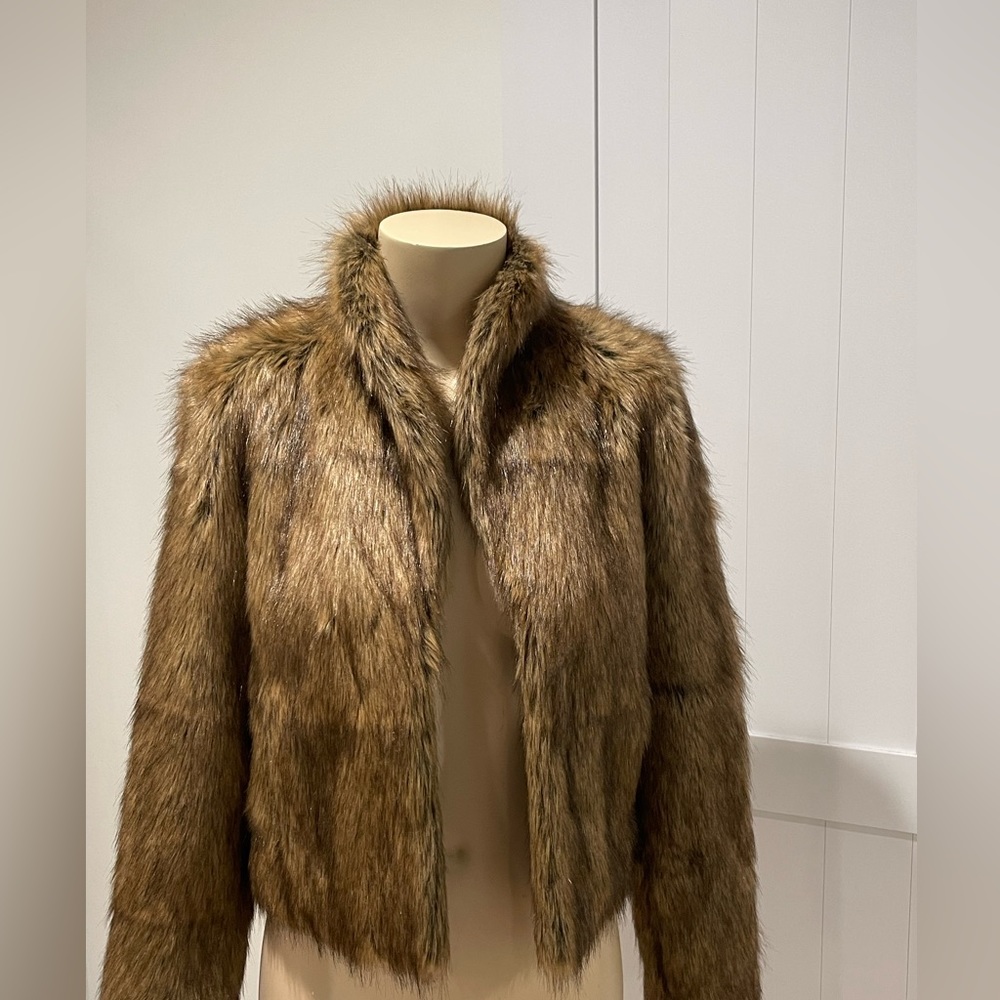 Abercrombie & Fitch Faux Fur Jacket